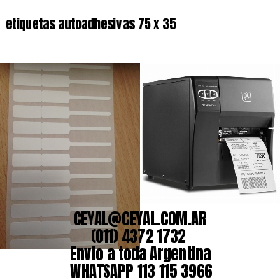 etiquetas autoadhesivas 75 x 35