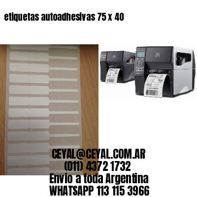 etiquetas autoadhesivas 75 x 40