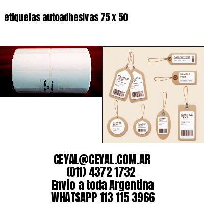 etiquetas autoadhesivas 75 x 50
