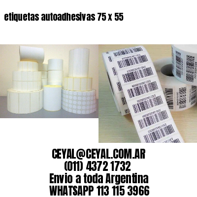 etiquetas autoadhesivas 75 x 55