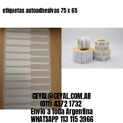 etiquetas autoadhesivas 75 x 65
