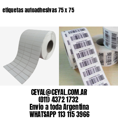 etiquetas autoadhesivas 75 x 75