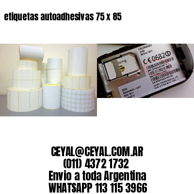 etiquetas autoadhesivas 75 x 85