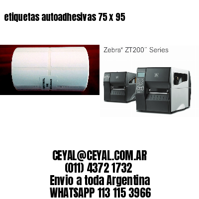 etiquetas autoadhesivas 75 x 95