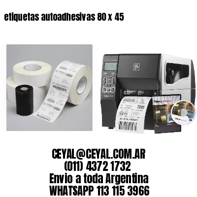etiquetas autoadhesivas 80 x 45