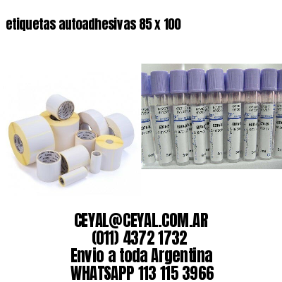 etiquetas autoadhesivas 85 x 100