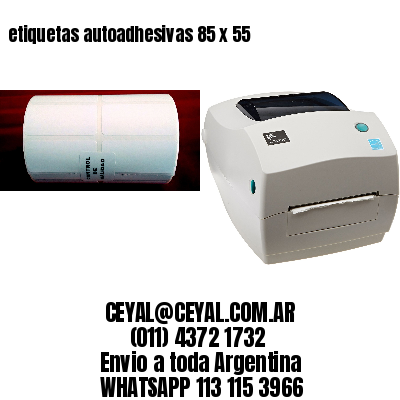 etiquetas autoadhesivas 85 x 55