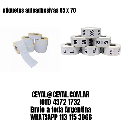 etiquetas autoadhesivas 85 x 70