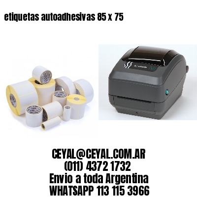 etiquetas autoadhesivas 85 x 75