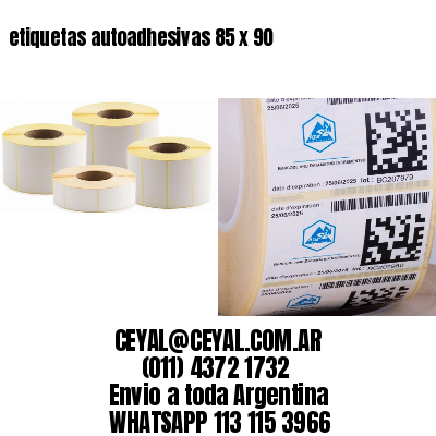 etiquetas autoadhesivas 85 x 90