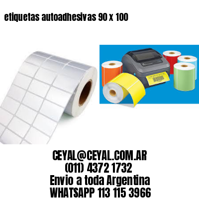 etiquetas autoadhesivas 90 x 100