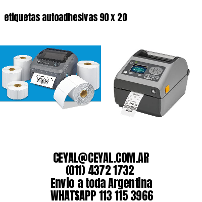 etiquetas autoadhesivas 90 x 20