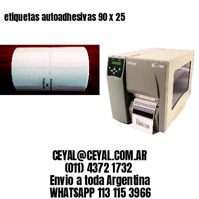 etiquetas autoadhesivas 90 x 25