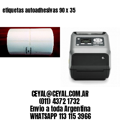 etiquetas autoadhesivas 90 x 35