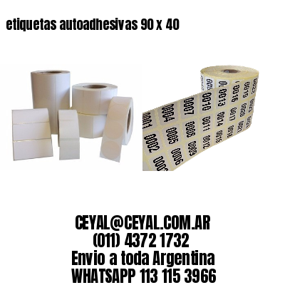 etiquetas autoadhesivas 90 x 40