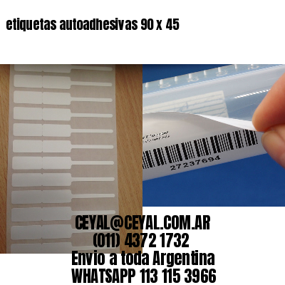 etiquetas autoadhesivas 90 x 45