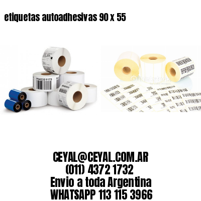 etiquetas autoadhesivas 90 x 55