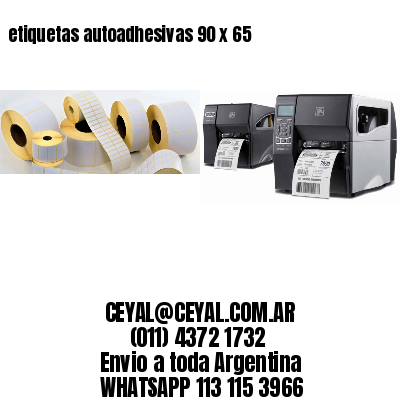 etiquetas autoadhesivas 90 x 65