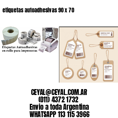 etiquetas autoadhesivas 90 x 70