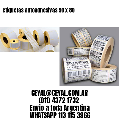 etiquetas autoadhesivas 90 x 80