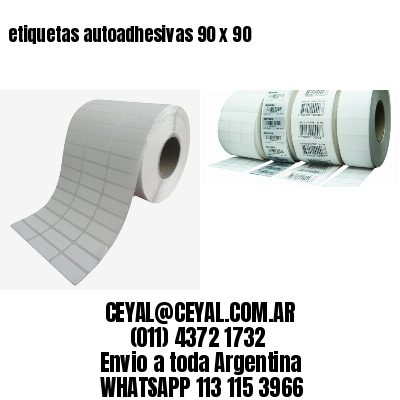 etiquetas autoadhesivas 90 x 90