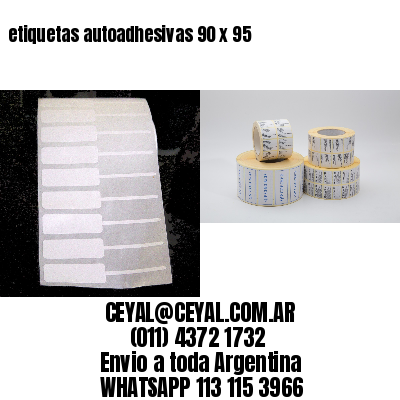 etiquetas autoadhesivas 90 x 95