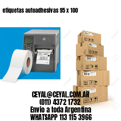 etiquetas autoadhesivas 95 x 100