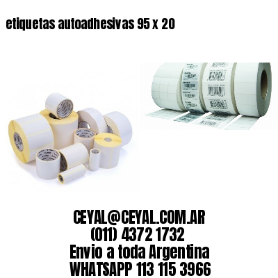 etiquetas autoadhesivas 95 x 20