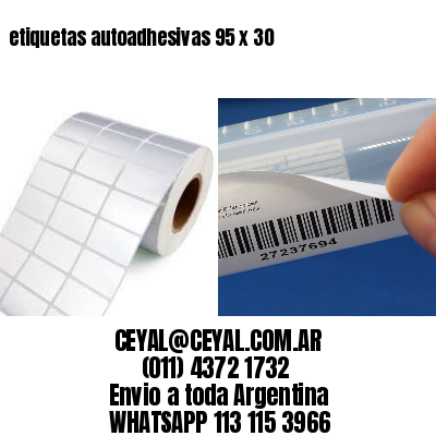 etiquetas autoadhesivas 95 x 30