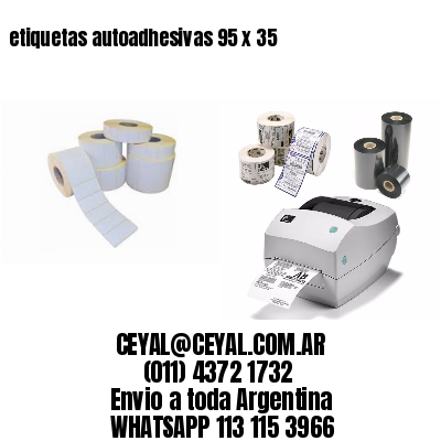 etiquetas autoadhesivas 95 x 35