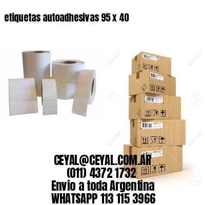 etiquetas autoadhesivas 95 x 40
