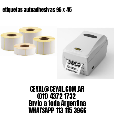 etiquetas autoadhesivas 95 x 45