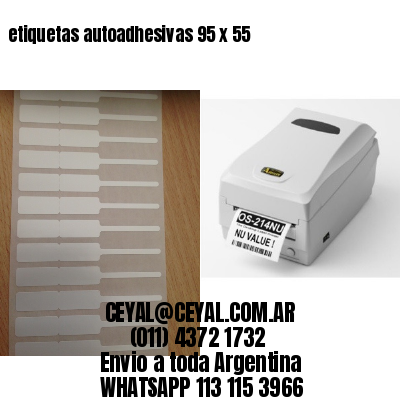 etiquetas autoadhesivas 95 x 55