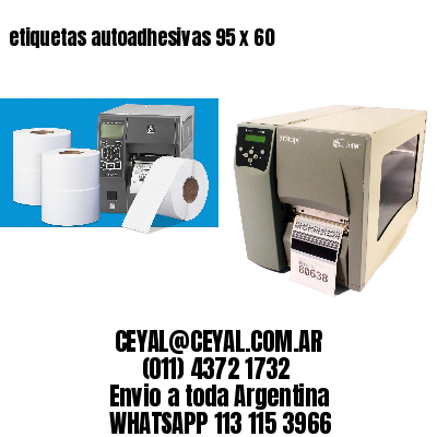 etiquetas autoadhesivas 95 x 60
