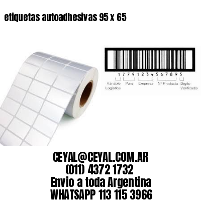 etiquetas autoadhesivas 95 x 65