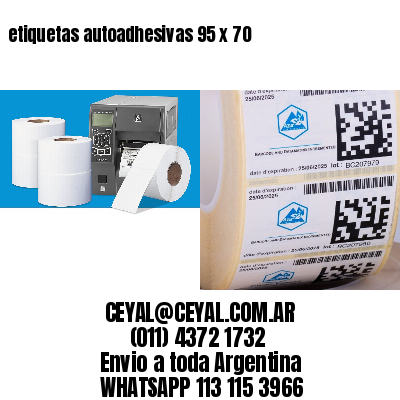 etiquetas autoadhesivas 95 x 70