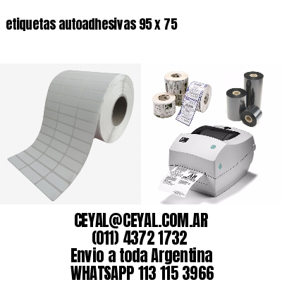 etiquetas autoadhesivas 95 x 75