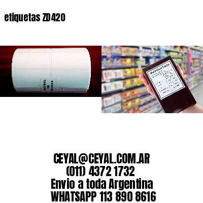 etiquetas ZD420