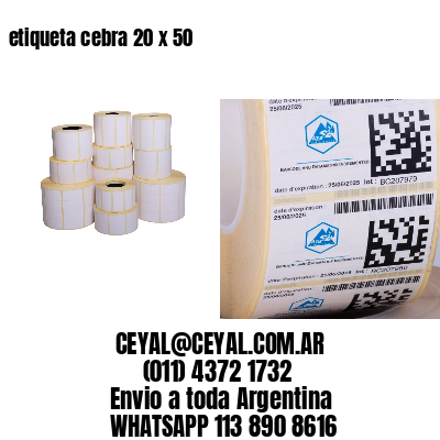 etiqueta cebra 20 x 50
