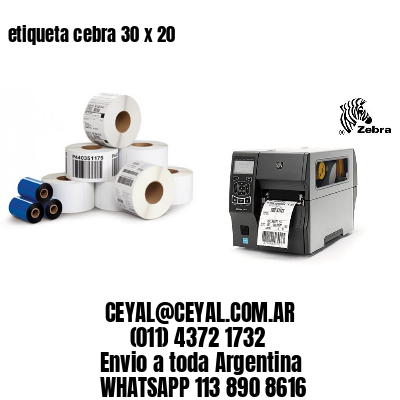 etiqueta cebra 30 x 20