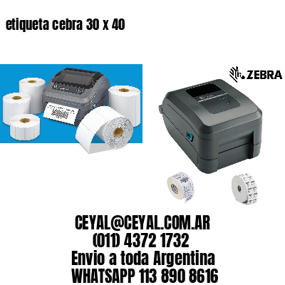 etiqueta cebra 30 x 40