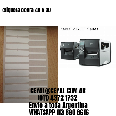 etiqueta cebra 40 x 30