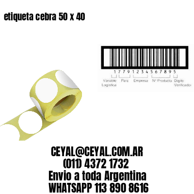 etiqueta cebra 50 x 40
