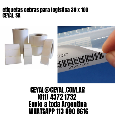 etiquetas cebras para logistica 30 x 100 CEYAL SA