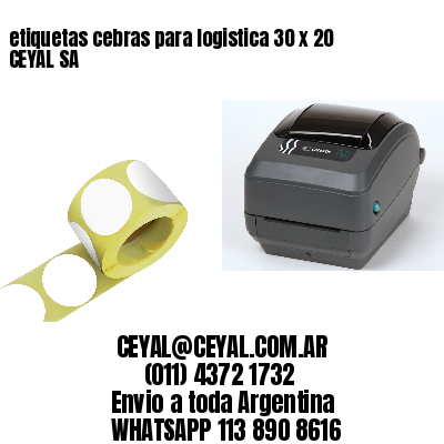 etiquetas cebras para logistica 30 x 20 CEYAL SA