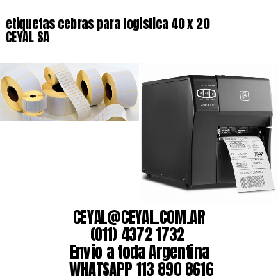 etiquetas cebras para logistica 40 x 20 CEYAL SA