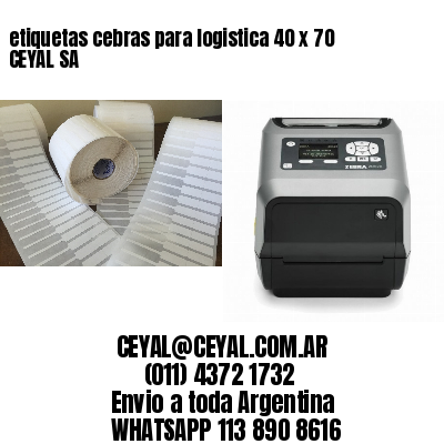 etiquetas cebras para logistica 40 x 70 CEYAL SA