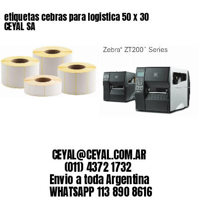 etiquetas cebras para logistica 50 x 30 CEYAL SA