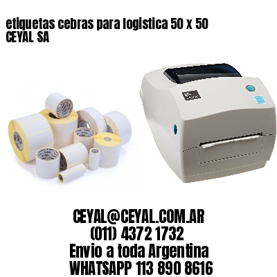 etiquetas cebras para logistica 50 x 50 CEYAL SA