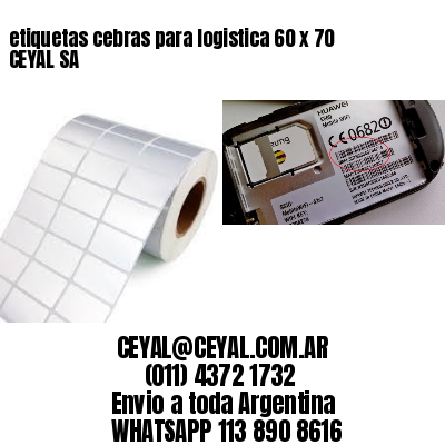 etiquetas cebras para logistica 60 x 70 CEYAL SA